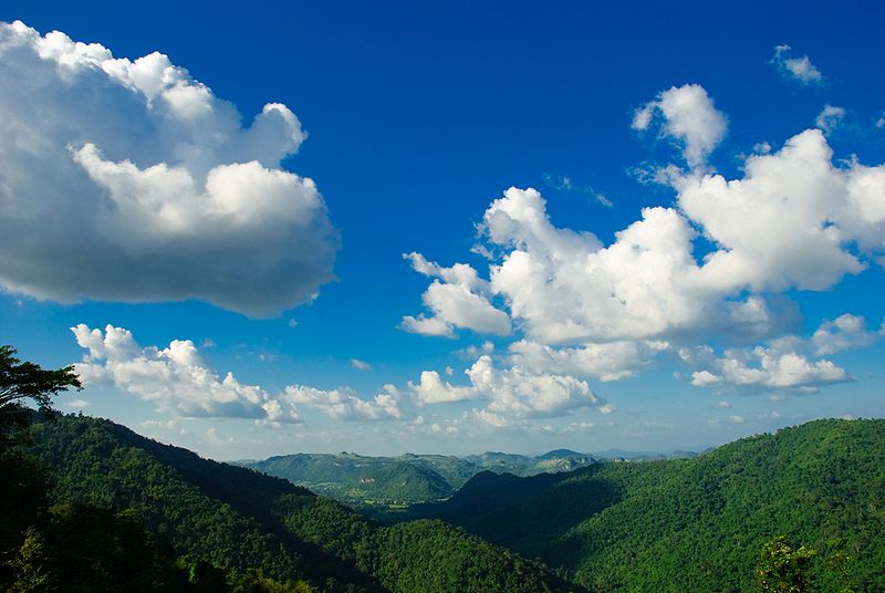 Landscape from viewpoint in Khao Yai