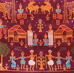 silk weaving in Korat